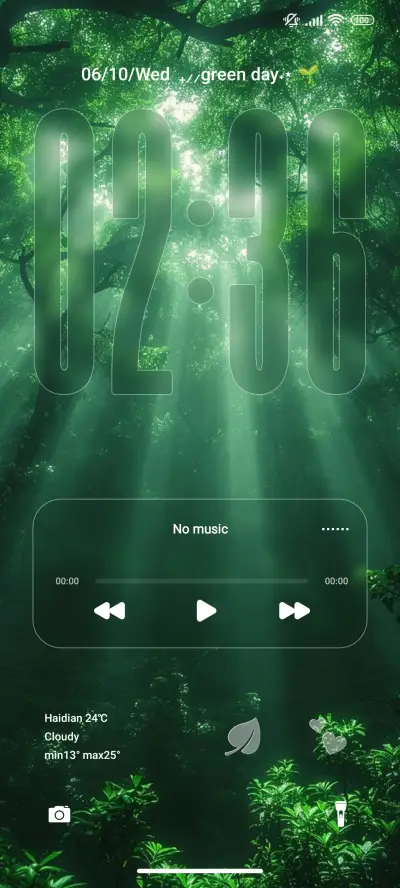 green THEME for Xiaomi MIUI HyperOS