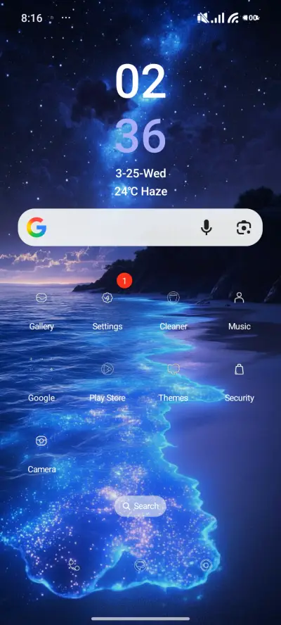 Blue Glow Beach - Screenshot 2