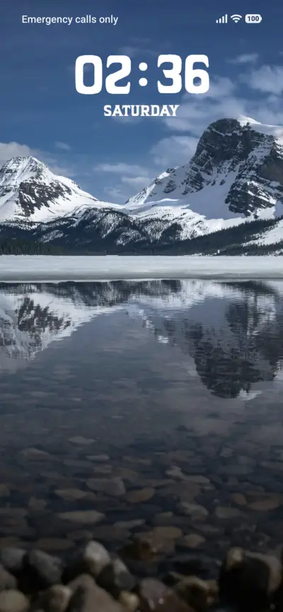 Snowy Mountains THEME for Xiaomi MIUI HyperOS