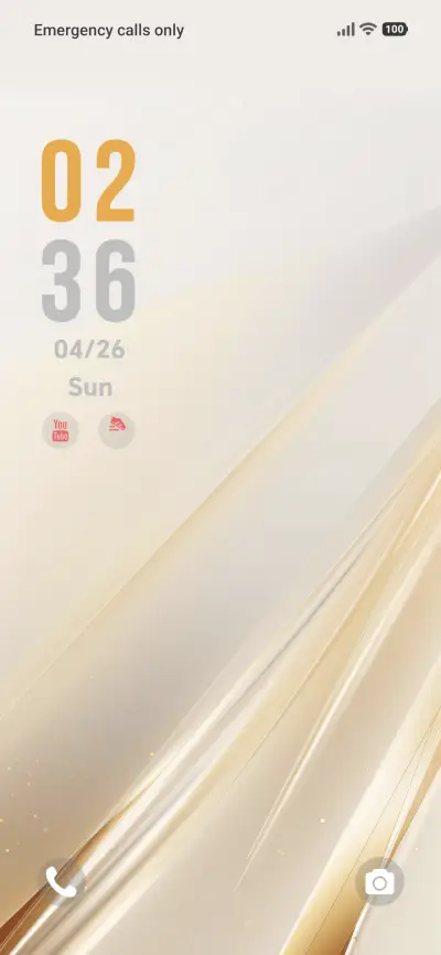 Gold Silk Glow THEME for Xiaomi MIUI HyperOS