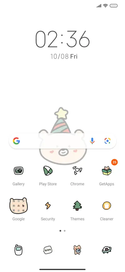 Widget Happy Bear - Screenshot 2