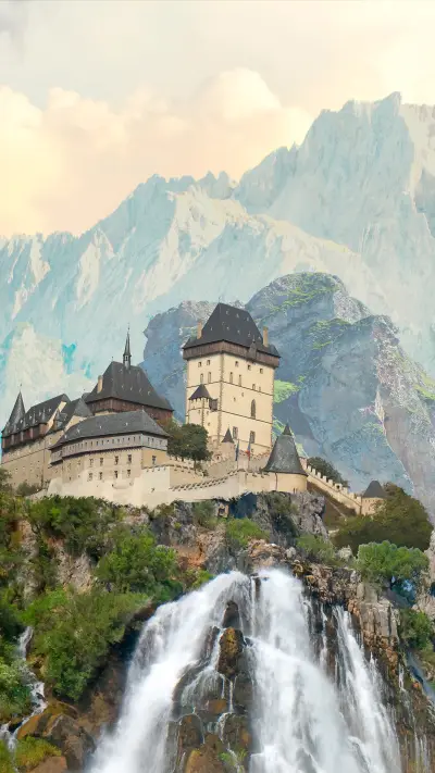 Oil painting of beautiful scenery