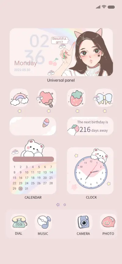 OS beautiful girl - Screenshot 2