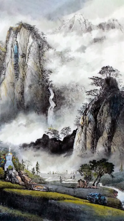 Ancient-style ink wash painting - Screenshot 1