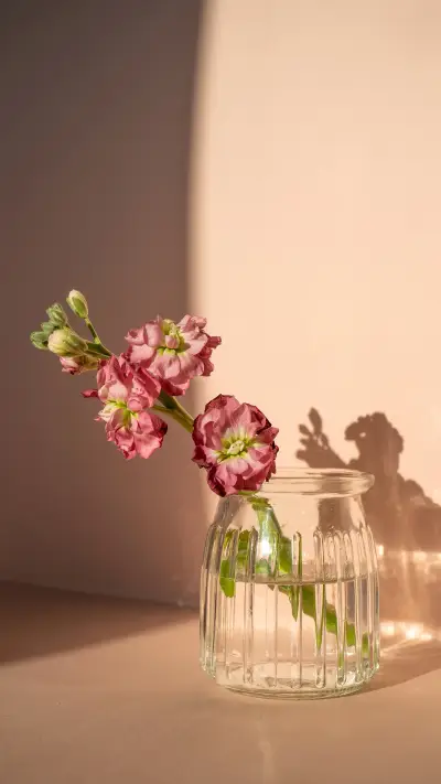 Beautiful abstract background with flowers and vases - Screenshot 1