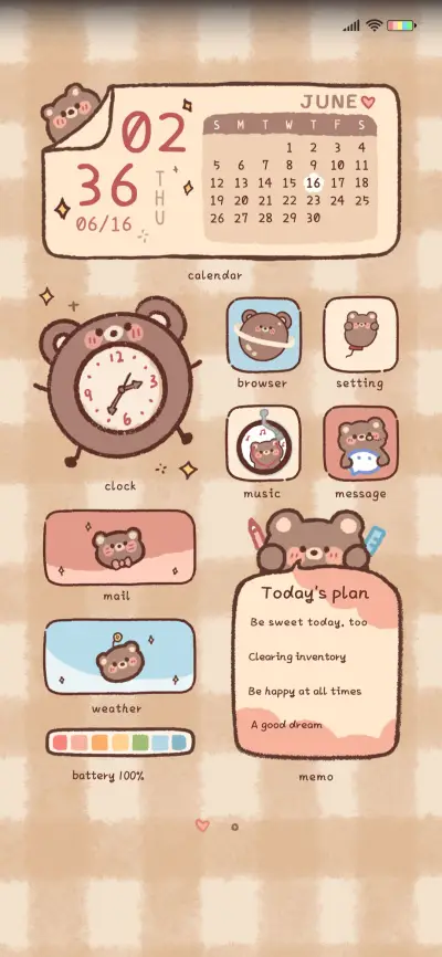 Milk tea bear - Screenshot 1