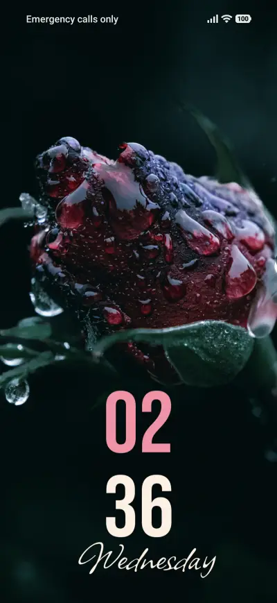 Crimson Bloom THEME for Xiaomi MIUI HyperOS