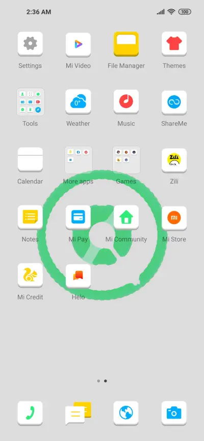 Simple green clock - Screenshot 3