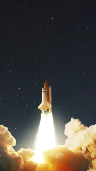 Space Shuttle launching