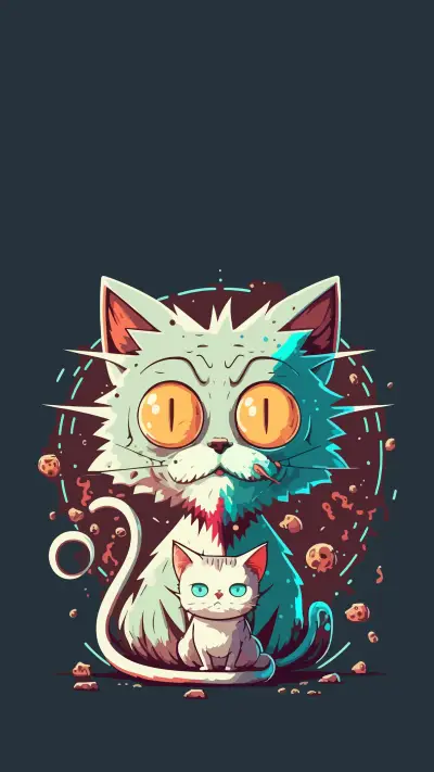 Cool cat illustration