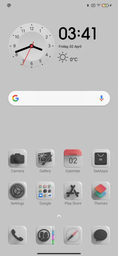 İos Dark White - Screenshot 2