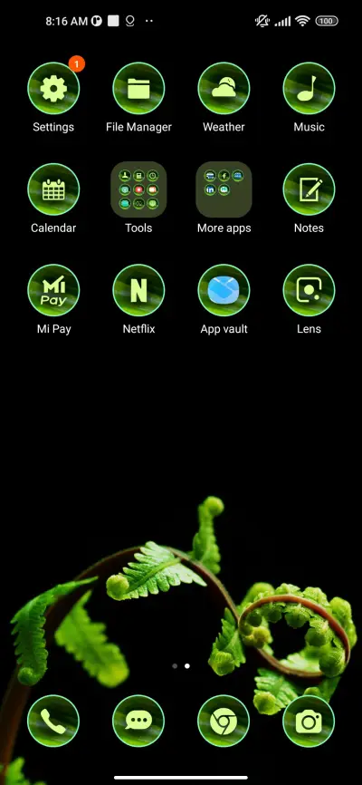 amoled leaves - Screenshot 3