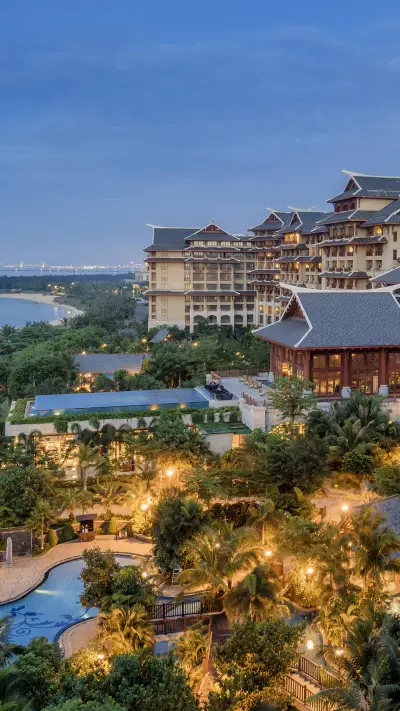 Luxury hotel night view