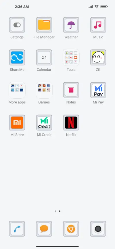 Thin UI White Light - Screenshot 3