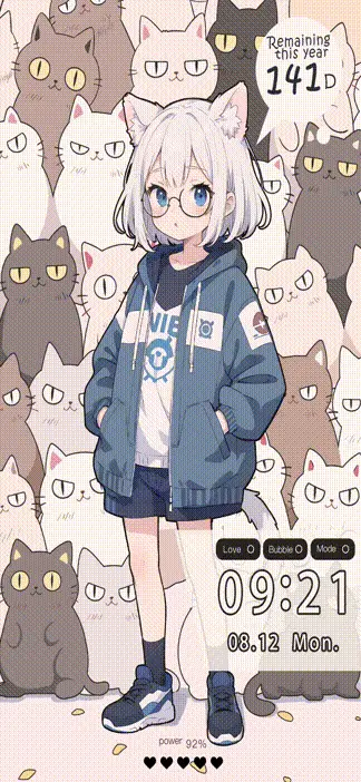 group cats girls - Screenshot 1