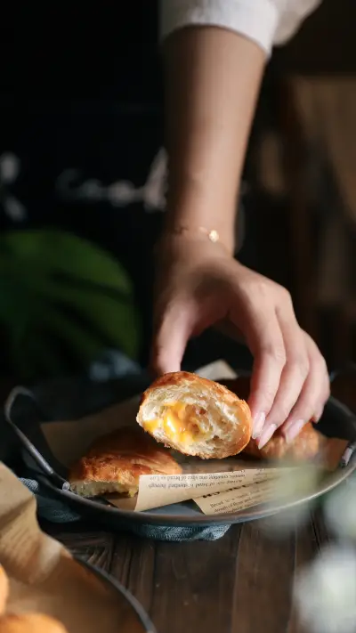 Homemade salty fragrant bread