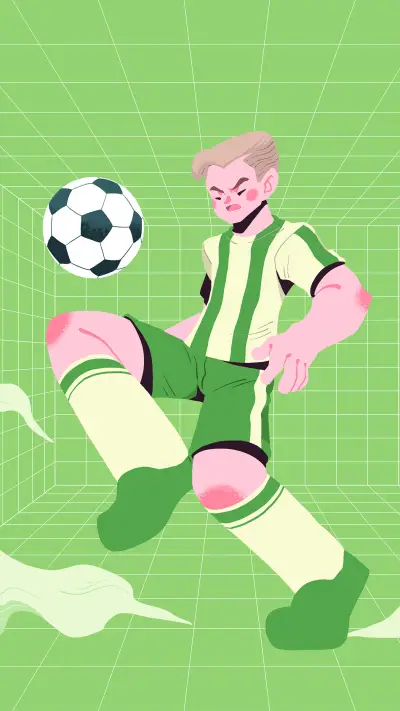 A football player bouncing the ball - Screenshot 1