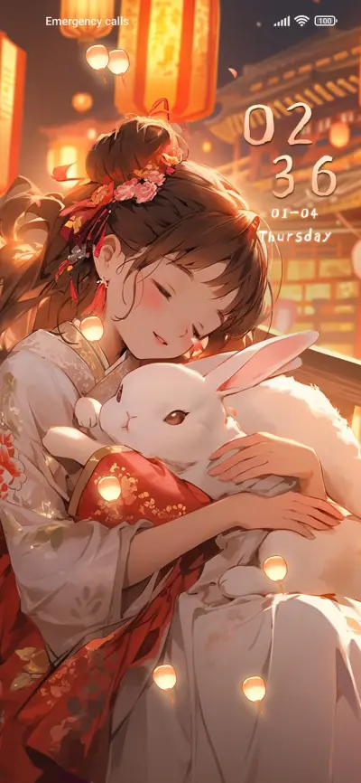 Rabbit and Girl
