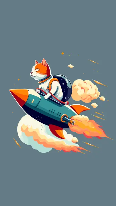 Cool cat illustration