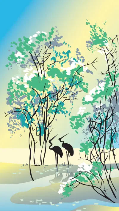 Minimalist creative background