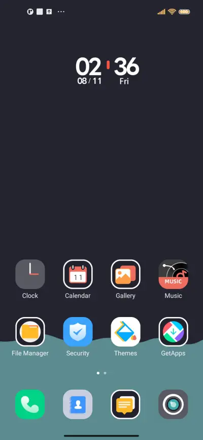 Fluid dial clock - Screenshot 3