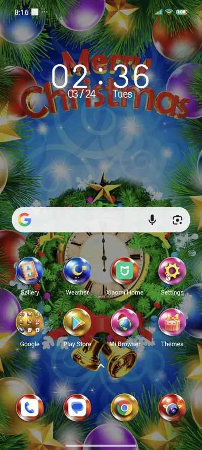 Christmas clock - Screenshot 2