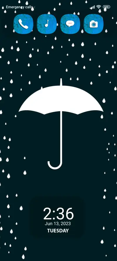 rain umbrella - Screenshot 1