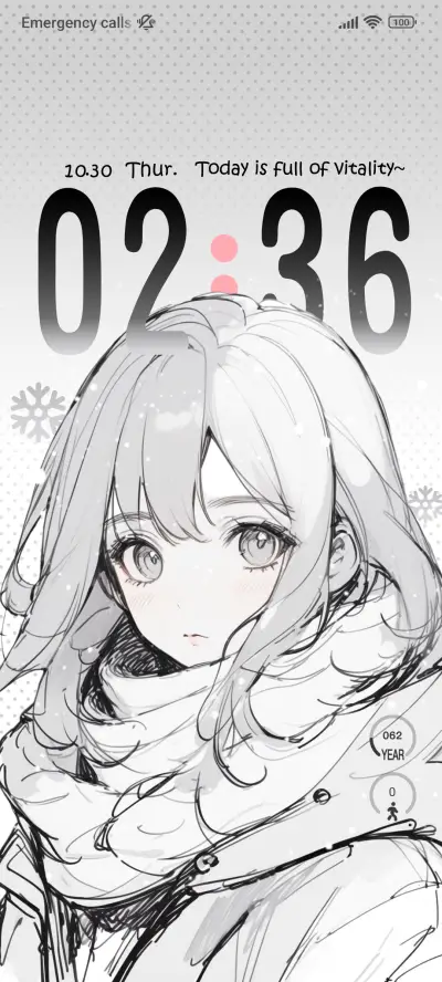 Snow Sketch Girl - Screenshot 2