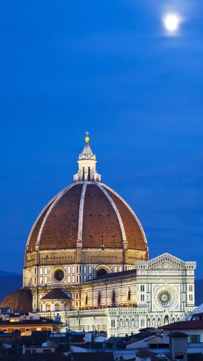 A church under the moonlight