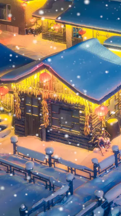 Chinas snow village opens its doors to welcome guests - Screenshot 1
