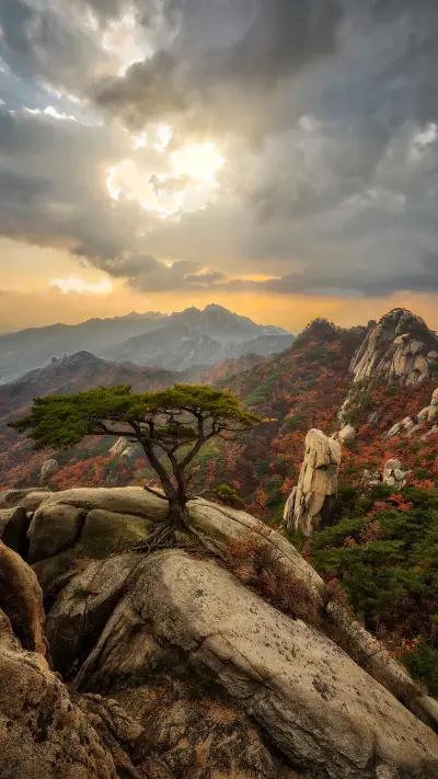 Dobongsan Mountain north of Seoul