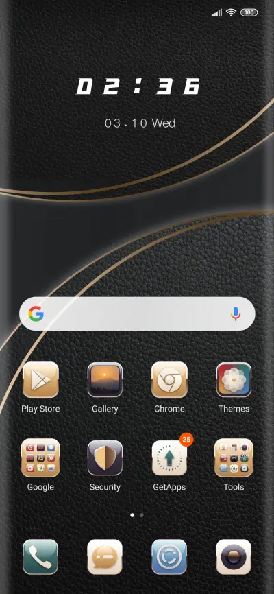 Metal Black Clock - Screenshot 2