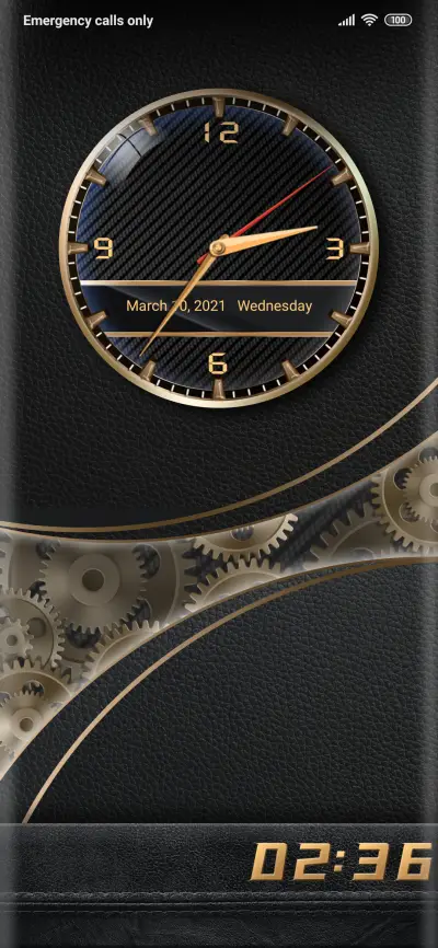 Metal Black Clock - Screenshot 1