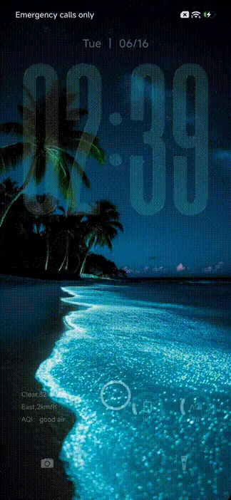 Transparent Sea THEME for Xiaomi MIUI HyperOS