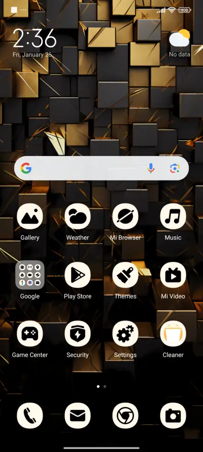 Golden cube - Screenshot 2
