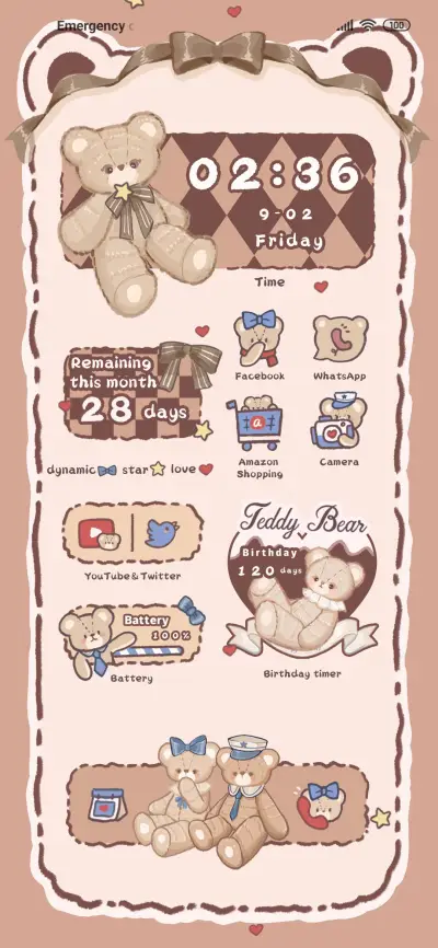 cute brown bear - Screenshot 1