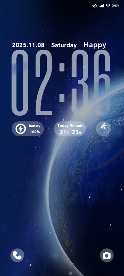Star Blue Realm THEME for Xiaomi MIUI HyperOS