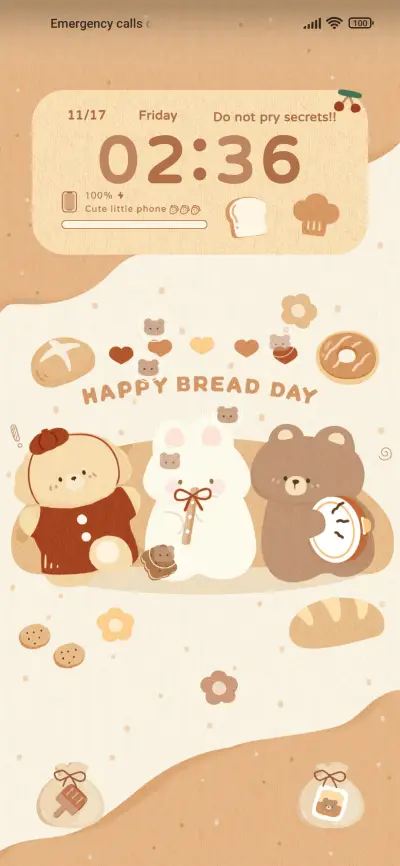 Bread party dual THEME for Xiaomi MIUI HyperOS