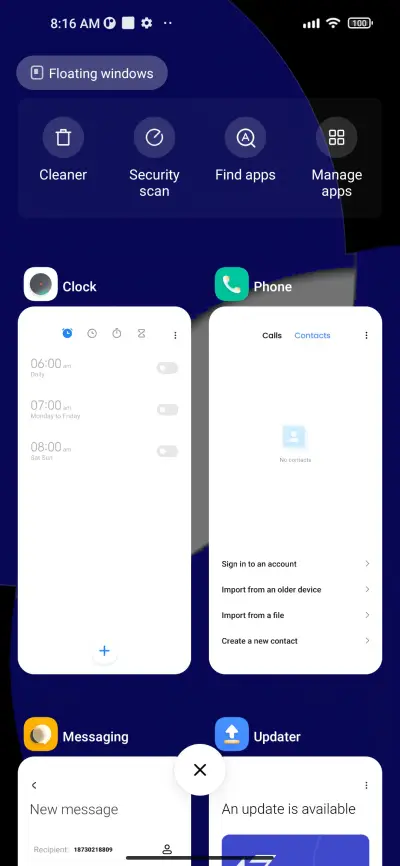 Blue Ui - Screenshot 4