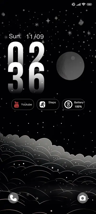 Star Moon Tale THEME for Xiaomi MIUI HyperOS