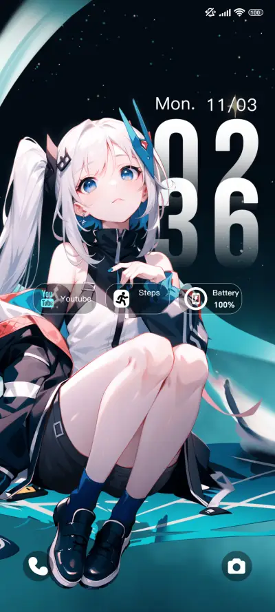 Stellar Blue Pupil THEME for Xiaomi MIUI HyperOS
