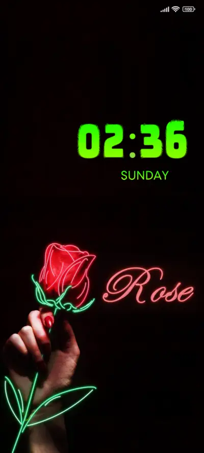 neon rose