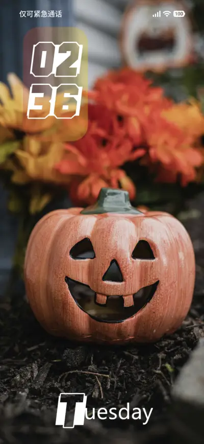 Halloween flower