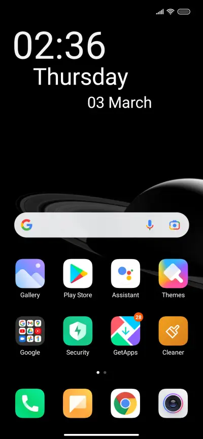 Monochrom dark - Screenshot 2