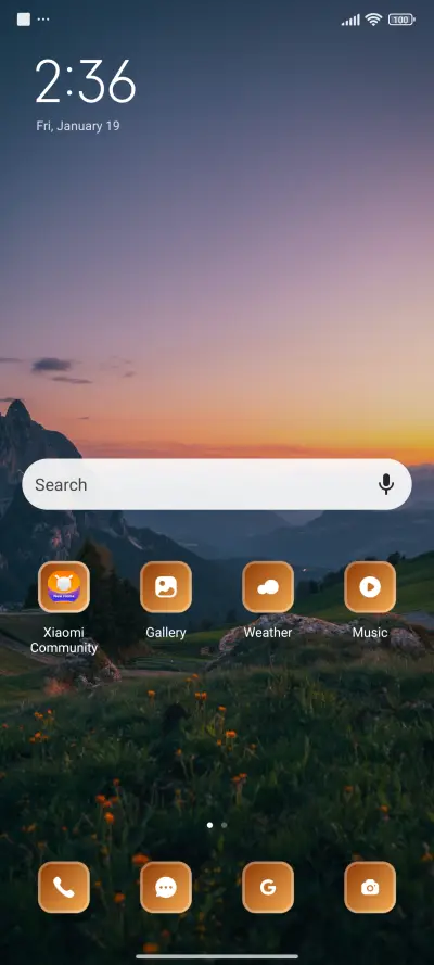 Mountain scene - Screenshot 2