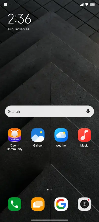 ELEMENTARY UI - Screenshot 2