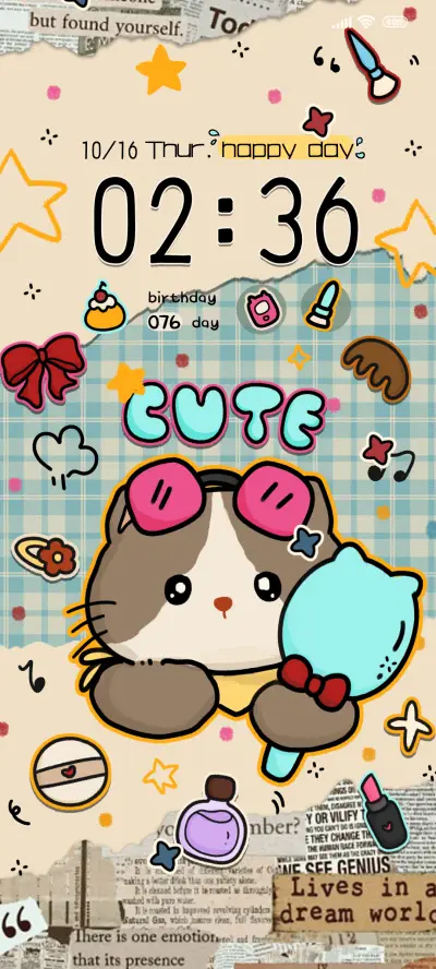 Vintage Glam Cat - Screenshot 2