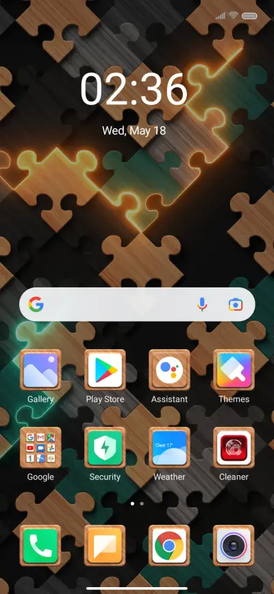 Wood grain puzzle - Screenshot 2