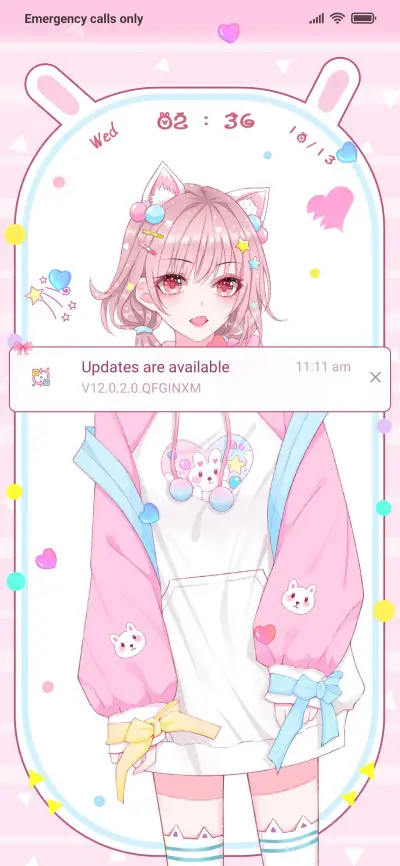 Pink small lovely THEME for Xiaomi MIUI HyperOS