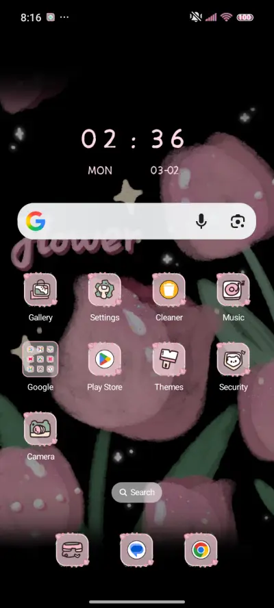 Pink Black Flower - Screenshot 2
